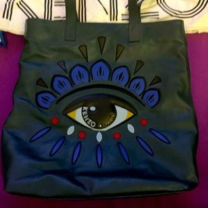 Auth Kenzo green evil eye handbag